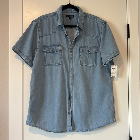 INC International Concepts Other - NWT INC International Concepts Light Blue Denim Shirt - XL
